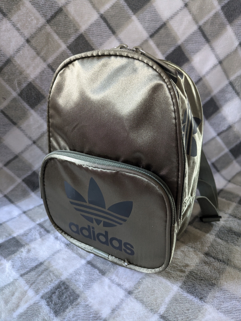 Adidas Women’s Metallic Olive Mini Backpack